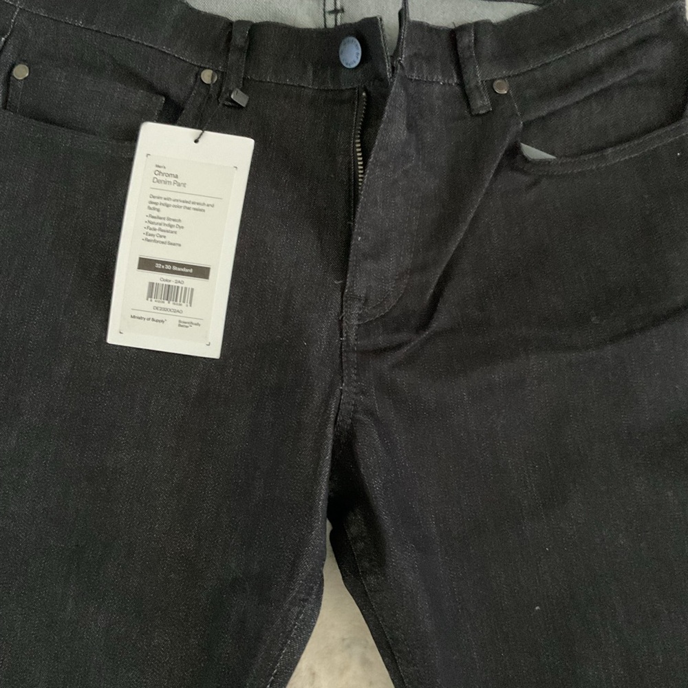 Ministry of Supply Men's Dark Denim Skinny Jeans